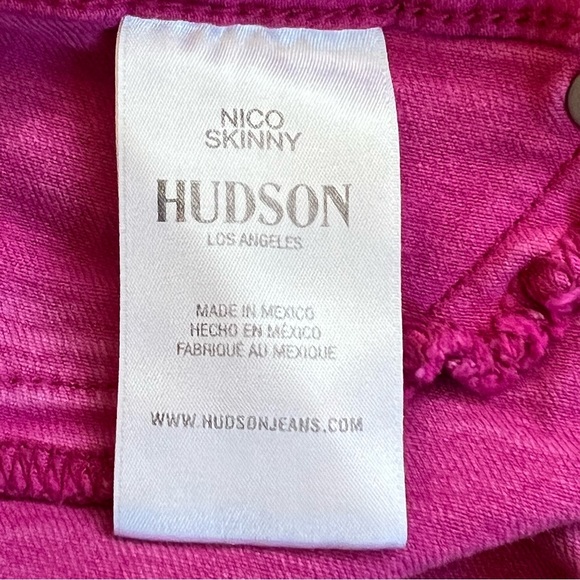 HUDSON Magenta Nico Skinny Jeans - Picture 6 of 10